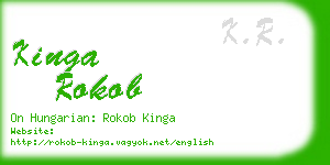 kinga rokob business card